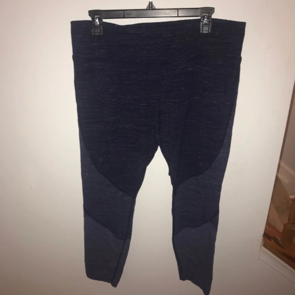 Navy Blue Tri color workout pants